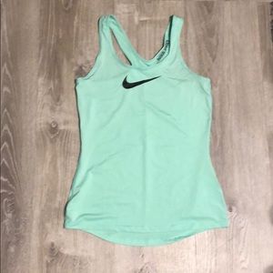 mint green nike top